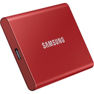 1TB Samsung Portable SSD USB-C 3.1 T7 rot metallic