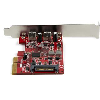 Startech PEXUSB312C3 PCIe USB 3.1-Karte (2 Port, 2x USB-C 3.1 Gen 2,