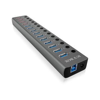 Icy Box Hub 15-Port IcyBox USB 3.0 IB-HUB1715-U3 Hub und Charger