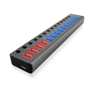 Icy Box Hub 15-Port IcyBox USB 3.0 IB-HUB1715-U3 Hub und Charger