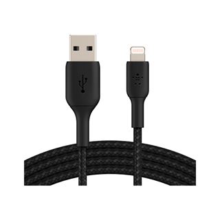 Belkin Lightning Lade/Sync Kabel ummantelt mfi 3m schwarz