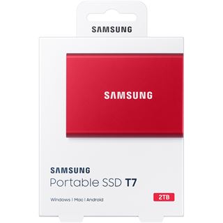 2TB Samsung SSDex USB 3.2 Gen.2 Portable T7 rot