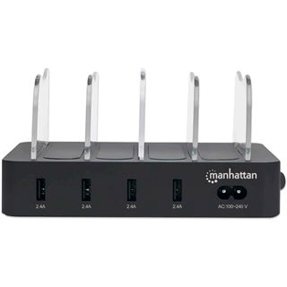 Manhattan 4-Port USB-Ladestation USB-A-Ports 2,4 A/5 V 34 W