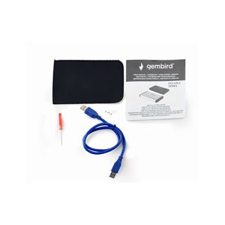 Gembird Festplatten Geh&auml;use USB3.0 2.5" silber alu