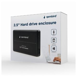 Gembird Festplatten Geh&auml;use USB3.0 2.5" schwarz alu