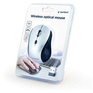 Gembird 4B-02 USB schwarz/silber (kabellos)