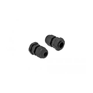 Delock Kabelverschraubung PG7 10 Stück schwarz