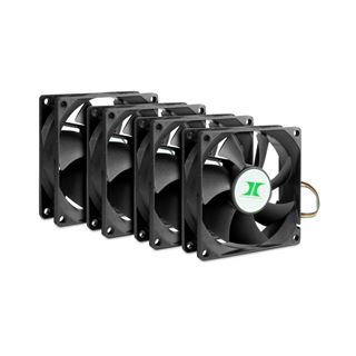 Inter-Tech IPC Fan Set, 4er-Pack 80x80x25mm 1000-2000 U/min 27.2dB(A)
