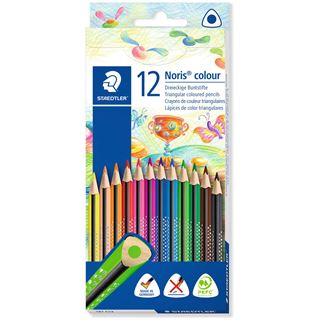 Staedtler Dreikant-Buntstift Noris colour, 12 + 4 Kartonetui