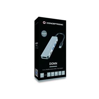 Conceptronic 6in1 USB3.1/C->2xUSB 3.0,HDMI,SD/TF Kartenleser