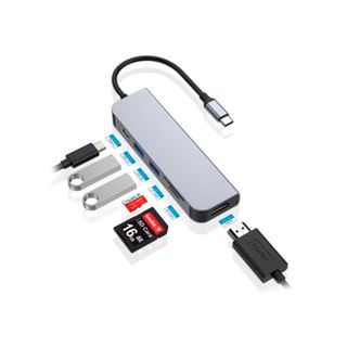 Conceptronic 6in1 USB3.1/C->2xUSB 3.0,HDMI,SD/TF Kartenleser