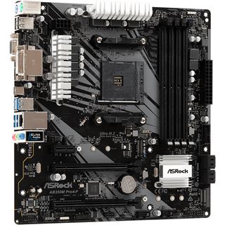 ASRock AB350M Pro4-F M-ATX D-Sub/DVI/HDMI DDR4, So.AM4
