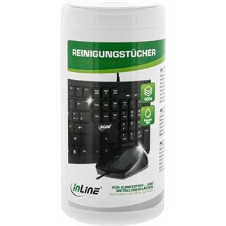 (&euro;0,06*/1St�ck) InLine feuchte Computerreinigungst&uuml;cher