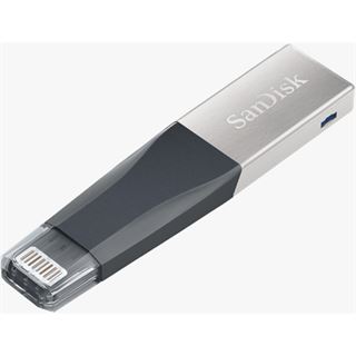 64 GB SanDisk iXpand Go schwarz/silber USB 3.0 und Lightning