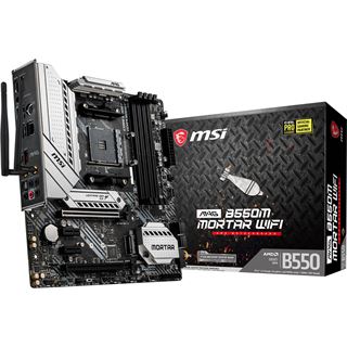 MSI MAG B550M Mortar WIFI AMD B550 So.AM4 Dual Channel DDR4 mATX