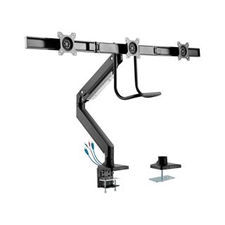 InLine Tischhalterung mit Lifter und USB 3.0, beweglich, für 3