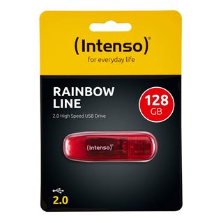128 GB Intenso Rainbow Line rot USB 2.0
