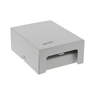 InLine Patchfeld-Dose Aufputz f&uuml;r 4x Keystone RJ45, Metall,