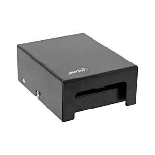 InLine Patchfeld-Dose Aufputz f&uuml;r 4x Keystone RJ45, Metall,