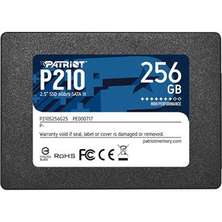 256GB Patriot P210 2.5" (6.4cm) SATA 6Gb/s 3D-NAND TLC