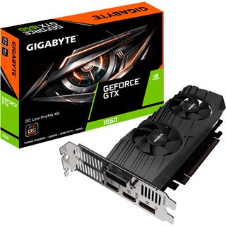 4GB Gigabyte GeForce GTX 1650 D6 OC Low Profile 4G GDDR6, PCIe 3.0