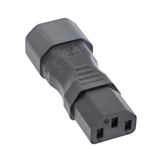 InLine Netzadapter IEC 60320 C14 / C13, 3pol. Kaltger&auml;te