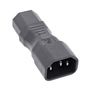 InLine Netzadapter IEC 60320 C14 / C13, 3pol. Kaltger&auml;te