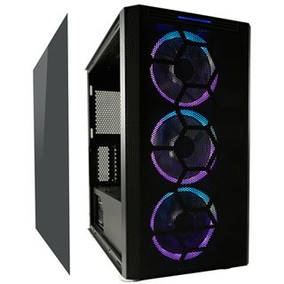 LC-Power 708MB Mini Tower mit Sichtfenster ohne Netzteil schwarz