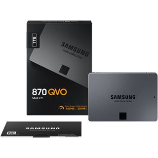 1TB Samsung 870 QVO 2.5" (6.4cm) SAT 3D-NAND QLC (MZ-77Q1T0BW)