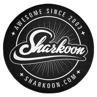 Sharkoon FLOOR MAT BLACK/WHITE ROUND 12