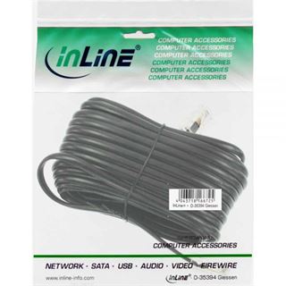 (€0,39*/1m) 10.00m InLine ISDN Anschlusskabel RJ45 Stecker auf