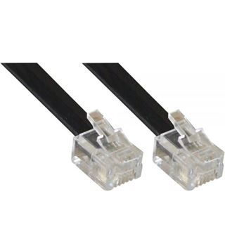 (€1,30*/1m) 3.00m InLine ISDN Anschlusskabel RJ12 Stecker auf