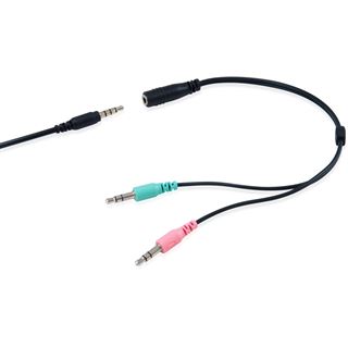 Equip Headset Klinke 245302 2m Kabel,Mikro,Fernbe. Stereo schwarz