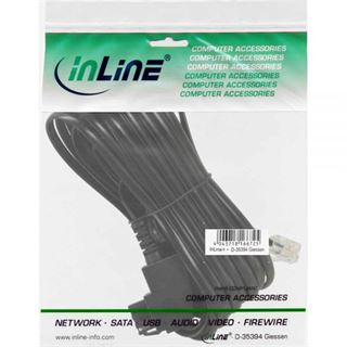 (€0,82*/1m) 6.00m InLine TAE-F Anschlusskabel TAE-F Stecker auf