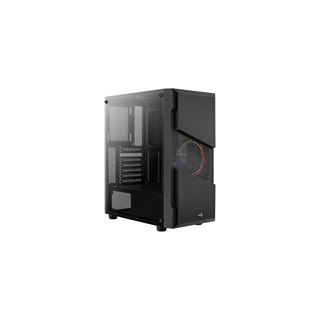 AeroCool Menace Saturn FRGB Midi Tower ohne Netzteil schwarz