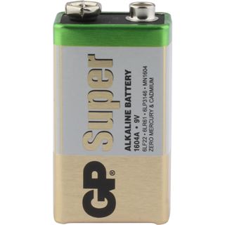 GP Batterie Super Alkaline 9V Block 10er Box Bulk
