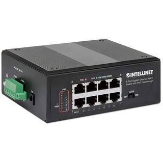 Intellinet 8-Port PoE+ Gigabit Switch mit PoE-Passthrough
