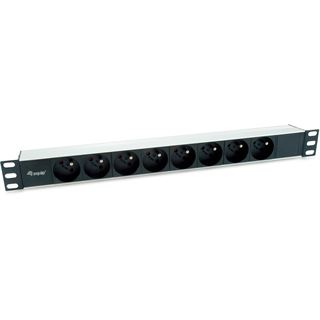 1.80m Equip Steckdosenleiste 19"(1HE)8fach CEE7/7 Kabl.(Fr)si