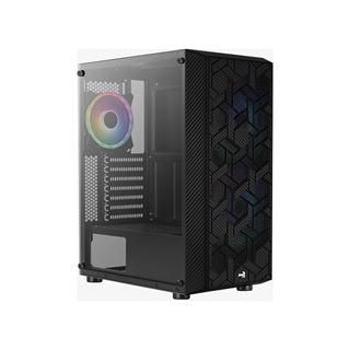AeroCool Hive ARGB mit Sichtfenster Midi Tower ohne Netzteil schwarz