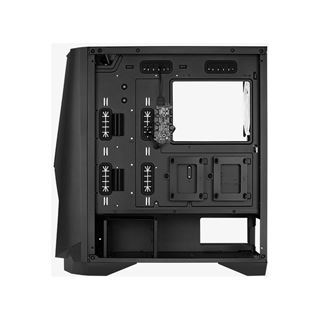 AeroCool Visor mit Sichtfenster Midi Tower ohne Netzteil schwarz