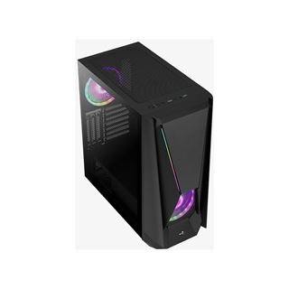 AeroCool Visor mit Sichtfenster Midi Tower ohne Netzteil schwarz
