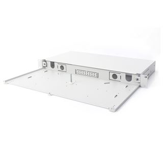 19" DIGITUS LWL Patchpanel, ausziehbar, 1 HE, lichtgrau