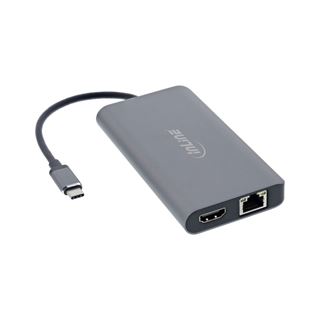 InLine 7-in-1 USB Typ-C Dockingstation, HDMI, DisplayPort, USB 3.2,