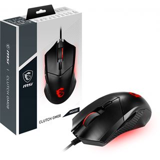 MSI Clutch GM08 Gaming Mouse USB schwarz (kabelgebunden)