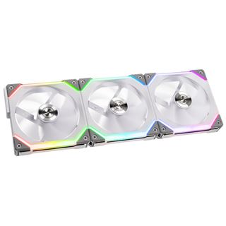 Lian Li UNI FAN SL120 RGB PWM L&uuml;fter, 3er Pack, weiss 120 mm