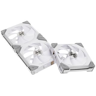 Lian Li UNI FAN SL120 RGB PWM L&uuml;fter, 3er Pack, weiss 120 mm