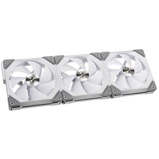 Lian Li UNI FAN SL120 RGB PWM L&uuml;fter, 3er Pack, weiss 120 mm