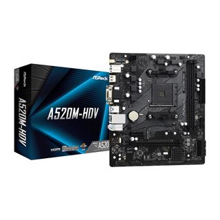 ASRock A520M-HDV AMD A520M So.AM4 Dual Channel DDR4 µATX Retail