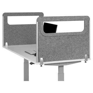 Bakker Elkuizen Seitenwand rund mit Acrylglasscheibe 60 grau