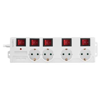 (&euro;9,99*/1m) 1.50m LogiLink Stromkabel Steckdosenleiste